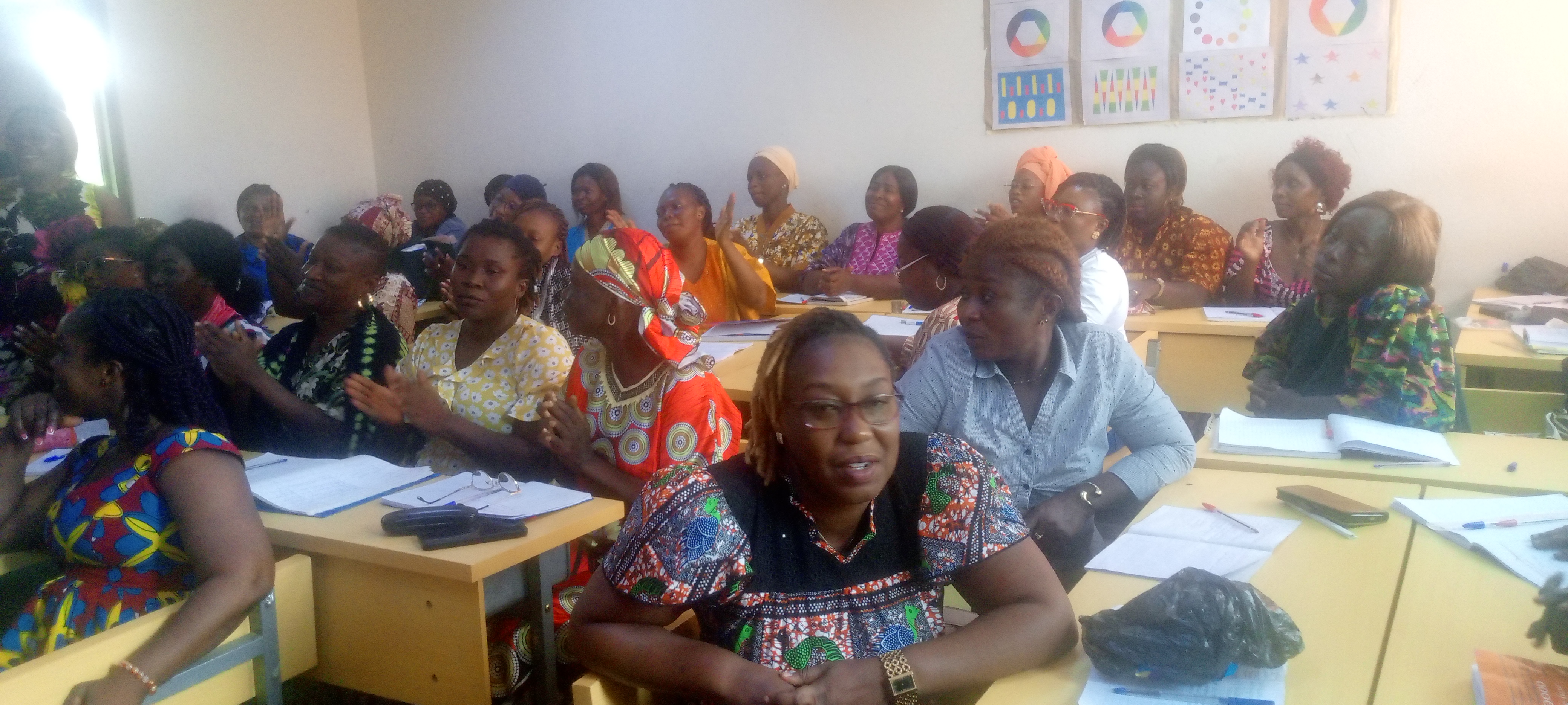 Instituteurs Adjoints (IA) en formation au CAFOP de Gagnoa.