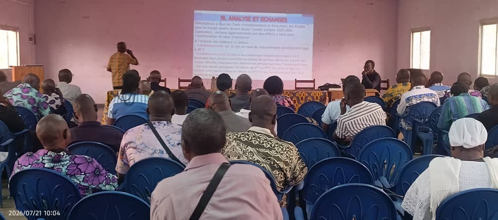 BILAN ANNUEL 2025-2026 AVEC LES CHEFS D'ETABLISSEMENT (PUBLIC-PRIVE)
